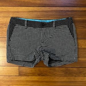 Black and white shorts
